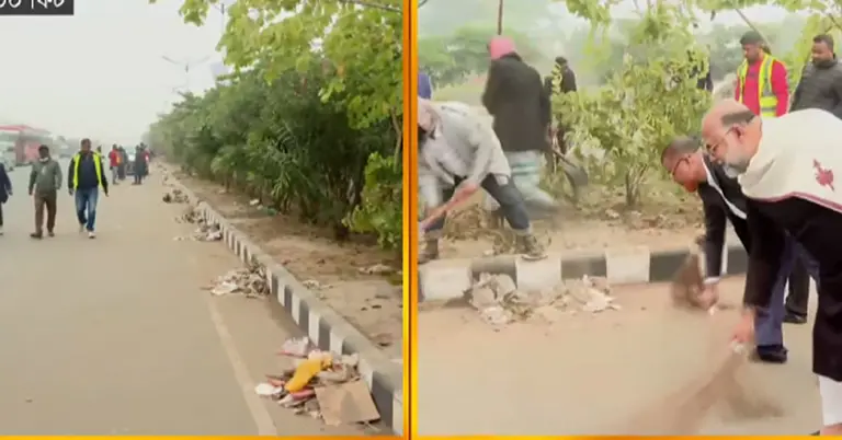 পরিচ্ছন্নতা কার্যক্রম চলছে